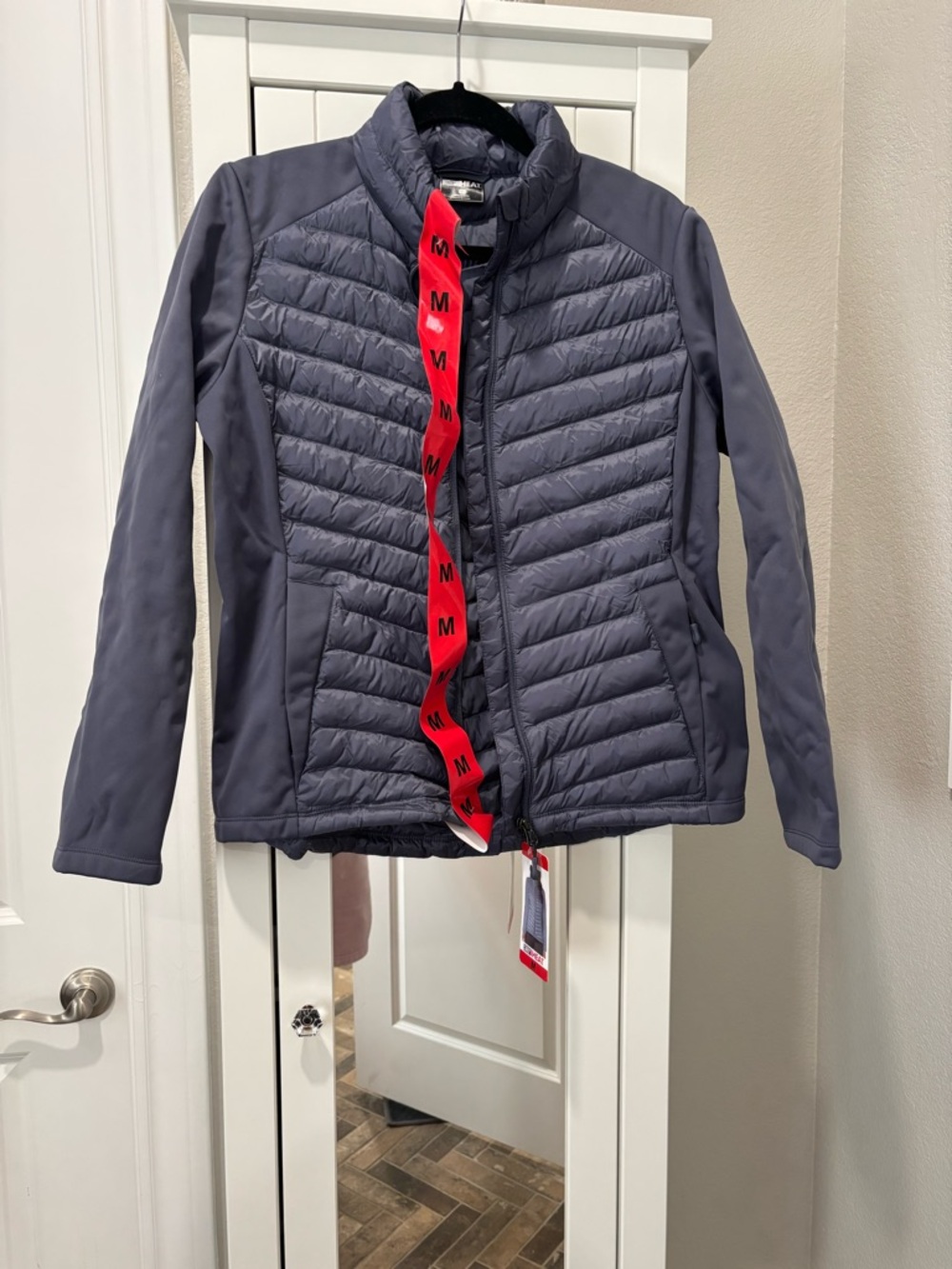32 Degrees Quilted Puffer Jacket in Charcoal